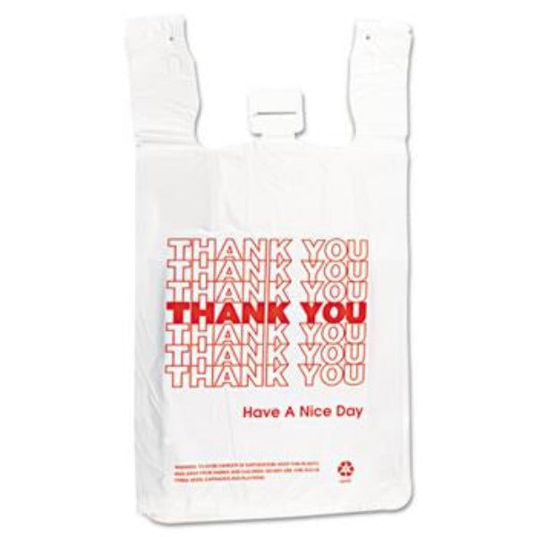 White Thank You Shopping Bags